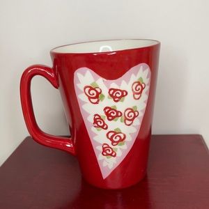 Cottagecore coffee Mug Hearts delight ceramic collectors farmhouse hearts flower